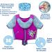SwimSchool Swim Trainer Vest | Easy On & Off Kids Swimming Vest | Sizes S/M Up to 33lbs & M/L Up to 50lbs | Blue, Orange, Pink, Seafoam | S/M Trainer Vest with Sleeves Pink/Aqua - Buy Online on GoSupps.com