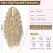 REECHO 18 Dark Ash Blonde Claw Clip Ponytail Extension - Long Curly Wavy Hairpiece for Women - Synthetic Multi-Layered Hair Extension - 160g - Buy Online on GoSupps.com