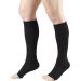 Truform 30-40 mmHg Knee High Open Toe Compression Stockings - Black 2X-Large 2 Pack | International Shipping Available - Buy Online on GoSupps.com