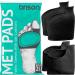 Brison Metatarsal Pads for Pain Relief - Gel Ball of Foot Cushion Sleeves for Men & Women - 2 Pairs Large (Men 10-12 Women 11.5-13.5) - Soft Fabric Support Socks - Black - Buy Online on GoSupps.com