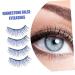 FRCOLOR 5 Pairs Handmade Eye Lashes - Soft Thick Reusable Black False Eyelashes with Color Fiber Rhinestones for Cosplay - 5D Artificial Eyelashes (Pack of 1 - Buy Online on GoSupps.com