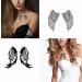 Wing Party Favors: Tattoonova 6 Sheets Temporary Tattoos for Women - Angel Body & Face Sleeve Fake Tattoos - Buy Online on GoSupps.com