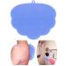 WeUse OurBSHF Silicone Hands-Free Big Flat Back Scrubber for Shower. It Does Stick to Various Walls with Some Water (Tested,Trust). Easy Clean Foot and Back Scrubber Back Brush Body Brush(Blue) Light Blue