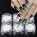 GZSYY Glitter Powder for Nails Nail Glitter Sequins 6PCS Laser Holographic Nail Powder Nail Art Glitter White Color14