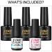 PEACECOLOR 7ML Base and Top Coat Matte Top Coat 8ML Nail Prep Dehydrator and Primer Kit Shine Glossy Finish Long Lasting for DIY Nail Art Design at Home Beauty Gifts color 201 - Buy Online on GoSupps.com