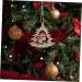 COHEALI 1 set with Embellishments Wood Pendant Ornaments Design Snowflakes Ornament Painting Cutouts Ropes Beige 8.00X7.80X0.20CM - Buy Online on GoSupps.com