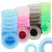 Rayyl spiral hair gum 36 pieces of telephone string hair bands for thick hair elastic hair tie spiral seamless hair bands pain-free coil ponytail holder for women and girls