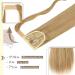 22-Inch Long Straight Ponytail Extension - Dark Blonde Mix (m27/613#) - Synthetic Hair Wrap Around - 110g Magic Paste - Buy Online on GoSupps.com