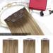 Shop Moresoo Real Hair Extensions Clip - Light Brown Remy Clip-In Extensions #8/22/8 | 5PCs 80g 30cm - Premium Quality! - Buy Online on GoSupps.com