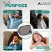 Buy Modern Advantage 3D Sleeping Eye Mask with Earplugs | 100% Light Blocking Sleep Mask for Men & Women | Travel Nap & Yoga | Breathable & Adjustable Design - Buy Online on GoSupps.com