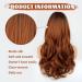 Faelbaty Long Curls Orange Pony Wig - Ombre Brown to Orange for Women | Natural Curly Wig for Party & Cosplay - Buy Online on GoSupps.com