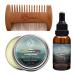 KT Valley Co. Beard Care Kit for Men Grooming - Ultimate Beard Grooming Kit Includes Wooden Beard Comb Beard Balm Beard Oil Gift for Bearded Men