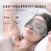 Weighted Sleep Masks for Men & Women - 100% Blackout Eye Mask (2 Pack) | 3D Memory Foam Blindfold for Travel Meditation & Lash Extensions - Buy Online on GoSupps.com