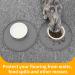 Ptlom Silicone Pet Placemat - Prevent Food/Water Overflow - Suitable for Small, Medium & Big Dogs/Cats - Many Paws Design - Grey - Buy Online on GoSupps.com