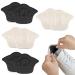 ACWOO 8PCS Heel Grips Shoe Pads Strong Adhesive Heel Cushion Inserts for Too Loose Shoes Comfort Heel Cushion Pad Thick Back Insoles Anti Blister Shoe Liners Inserts for Women and Men Black+beige