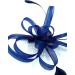 Ladies Feather Comb Fascinator Ladies Day Races Royal Ascot Hair Piece Fascinator (Navy Blue) - Buy Online on GoSupps.com
