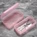 JUXYES Plastic Sterilizing Tray for Nail Art - Portable Sterilizer Organizer Transparent Storage Box for Tools & Accessories (Pink) - Shop Internationally - Buy Online on GoSupps.com