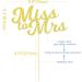 Miss to Mrs Glod Cake Topper - Mr and Mrs Engagement/Wedding/Anniversary Party Cake Decoration Wedding Gold Glitter Cake Topper Bridal Shower Cake Decoration (Gold) - Buy Online on GoSupps.com