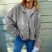Hanxiulin Women's Fleece Jacket - Plush Cuddly Warm Winter Trench Coat - Reversible Lightweight Gray - Perfect for Outdoor Transition - Buy Online on GoSupps.com