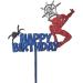 Spiderman Marvel Cake Topper Super Hero Glitter MDF Birthday Party Boy Web Decoration Red Blue Silver Set Comics Centre Piece - Buy Online on GoSupps.com