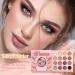 Eyeshadow Palette Eye Shadow Kit | Matte Shimmer Long Lasting Powder Makeup Book With Lip Color Professional Eye Shadow Kit For Women Girls Birthday Valentines Wedding Dating Travel Party Stage - Buy Online on GoSupps.com