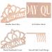 Chanaco Rose Gold Birthday Crown & Sash Set for Women | Birthday Queen Tiara & Sash | Happy Birthday Decorations - Buy Online on GoSupps.com