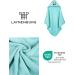Laynenburg Premium Hooded Baby Towel - 100% Cotton Oeko Tex Cute Panda Design 80x80cm Ideal for Newborns & Children - Perfect Bath Towel for Boys & Girls - Turquoise - Buy Online on GoSupps.com