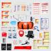 Fully Stocked EMT Trauma Bag with Tourniquet, Chest Seals, and First Aid Supplies - Orange - Buy Online on GoSupps.com