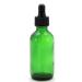 Vivalpex 12 Count Green 2 oz Glass Bottles with Glass Eye Dropper - Perfect for Essential Oils & DIY Projects | International Shipping Available - Buy Online on GoSupps.com