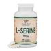 L-Serine Capsules (Third Party Tested) - 2,000mg Servings Used in Clinical Study 180 Count 500mg per Capsule (L Serine Amino Acid for Serotonin Production and Brain Support) by Double Wood