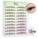 Self Adhesive Eyelashes Manga Lash Clusters 120pcs Reusable Adhesive Eyelashes 9-12mm Anime Lash Clusters DIY at Home black