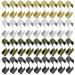 240Pcs Leather Rope Clips Cylindrical Crimping Bead 15x11mm Fold Over Crimps End Cap Cylindrical Fastener Opening Crimping Cord String for DIY Craft  Jute Leather Bracelet Necklace Macrame Tassel