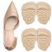 Relistep 2 Pairs of Women's Metatarsal Pads Reinforced High Heel Comfort Pads Relieve Pain Caused by Morton's Neuropathy and Metatarsalgia Insoles Relieve Pressure on The Soles of The Feet (Beige)