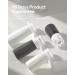 Morfone 16-Piece Travel Bottle Set - TSA-Approved Refillable Silicone Travel Bottles with Cultural Bag - BPA-Free Shampoo & Lotion Containers in Black & White - Buy Online on GoSupps.com