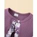 Puseky Toddler Baby Girls Floral Dress and Cardigan Set 3-4 Years - Purple - Buy Online on GoSupps.com