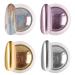 4 Colors Chrome Nail Powder Set Glitter Metal Mirror Effect Nail Art Design 3D Holographic Laser Dust Nail Powder Silver Gold Pink Chrome Nail Art Home DIY with 4 Sponge Sticks Set4