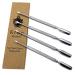 Krisp Cuticle Pusher Dual Sided - Surgical Grade Stainless Steel 4 PC Set for Manicure and Pedicure Nail Care - Buy Online on GoSupps.com