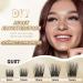QueWel 72-Piece DIY Cluster Lashes - Soft D Curl Eyelash Extensions 8-16mm Length for Home Makeup | Individual Eyelash Clusters - Buy Online on GoSupps.com