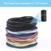 Aigee 80 PCS Hair Elastics Set | High Stretch Rubber Hair Bands | No Metal Hair Ties | Suitable for Women and Men | 1.58 IN Dia | 0.1 IN Thk | Value Set Black/Colored 40pcs | Includes Exquisite Comb Gift - Buy Online on GoSupps.com