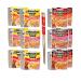Ja Cor Instant Lunch Ramen Noodles Variety Pack- 6 Flavors: Chicken Beef Shrimp Hot and Spicy Chicken Beef Shrimp Cup Noodle Soup Bundle with 1-Set of Reusable Chopsticks(2 Each Flavor 12 Packs)