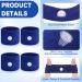 MEIYYJ Motion Sickness Bands for Adults and Kids - Sea Sickness Wristbands for Pregnancy & Travel - 2 Blue Bands - Buy Online on GoSupps.com