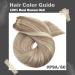 Moresoo Blonde Weft Hair Extensions Sew in Double Weft Human Hair - Light Brown/Platinum Blonde 20 100g/Pack - Buy Online on GoSupps.com
