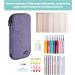 ProCase Knitting Needles Case - Travel Organizer Storage Bag for Circular/Straight Needles & Crochet Hooks (up to 11 Inches) - Purple - Buy Online on GoSupps.com