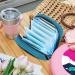 Buy Javenproeqt Portable Women's Binding Bags & Menstrual Cup Pockets Ideal for Teenage Girls & First Period Multi-Colored Options Available - Buy Online on GoSupps.com