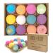 Boca Body Aesthetics Bath Bombs Gift Set 12 USA Designed Fizzies Shea & Cocoa Butter Dry Skin Moisturize Perfect for Bubble & Sp 1 Count (Pack of 12)