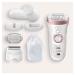 Braun Silk- pil 9-880 Epilator: Long-Lasting Hair Removal Kit for Women with Facial Cleansing Brush, High Frequency Massage Cap, Shaver, Trimmer Head - Cordless Wet & Dry Epilation - Buy Online on GoSupps.com