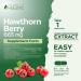 Hawthorn Berry Capsules 665mg - 150 Capsules - 5 Mo. Supply - High Strength 4:1 Extract - Non GMO - Vegan - Cardio & Digestive Support - Buy Online on GoSupps.com