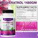 Resveratrol 480MG with Quercetin | 90 Capsules - Antioxidant Supplement for Healthy Aging & Immune Support - Buy Online on GoSupps.com