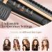 Svoky 32mm Tourmaline Ceramic Curling Tongs for Short to Long Hair - 1.25 Large Barrel Curling Iron with 5 Temp Settings, Dual Voltage - Champagne Gold - Buy Online on GoSupps.com