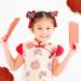 6 Pairs Baby Girls Chinese Style Hair Clips with Hairy Furry Balls and Tassels - Red Lantern Butterfly Decor - Perfect for New Year and Spring Festival - Buy Online on GoSupps.com